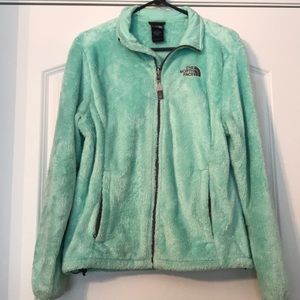 Mint green North Face jacket